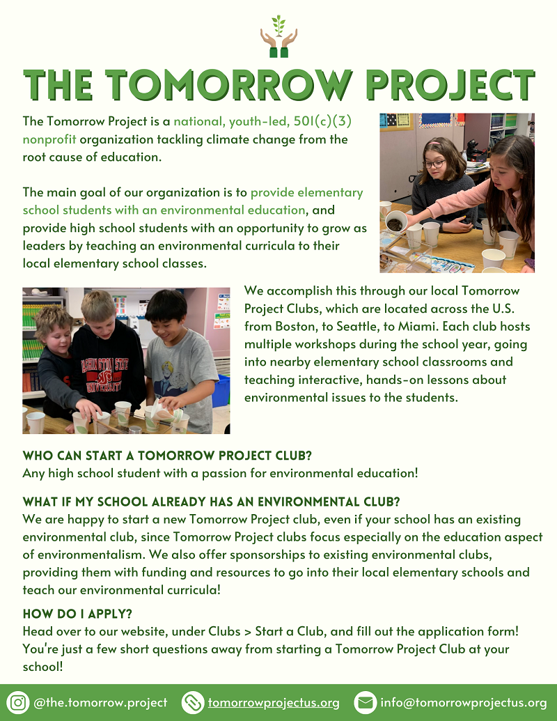 The Tomorrow Project Flyer